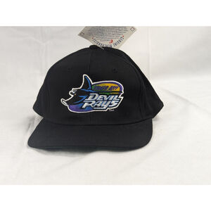 Tampa Bay Devil Rays 90's Logo‎ Black Snapback Hat Cap